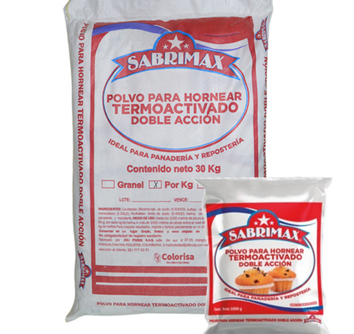 Polvo para hornear termoactivado