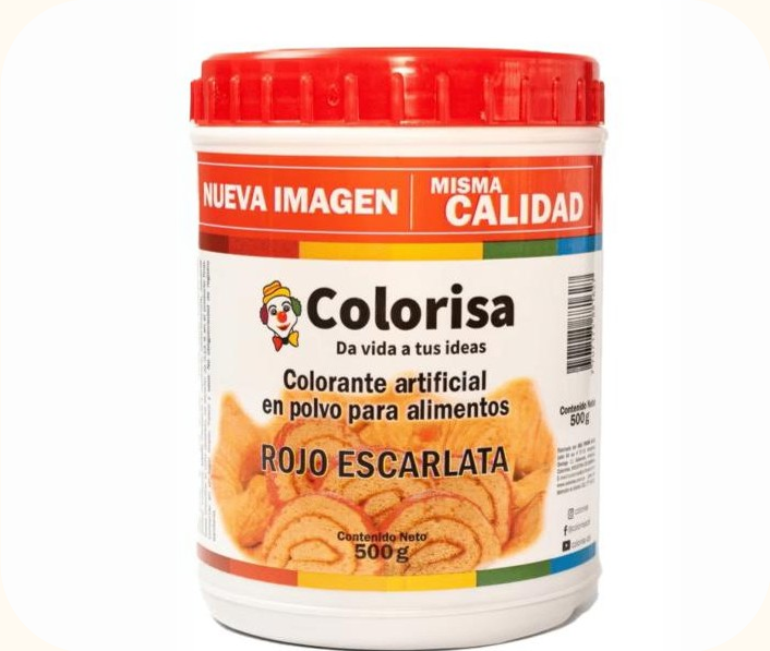 Colorantes en polvo rojo escarlata