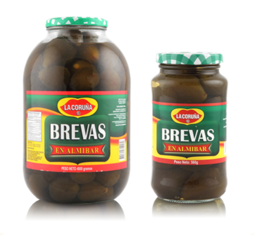 Brevas en almíbar