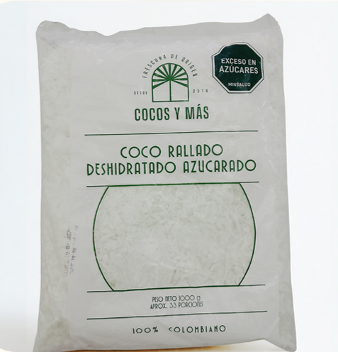 Coco deshidratado azucarado